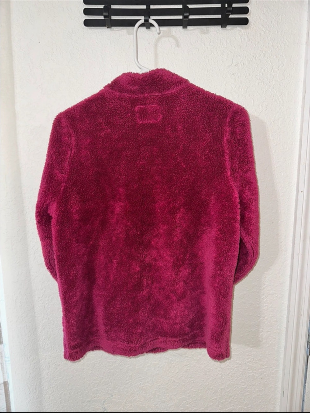 Place Plush Full-Zip Jacket in Deep Raspberry - Picture 3 of 3